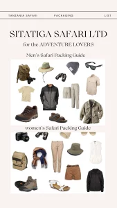What to Pack for a safari